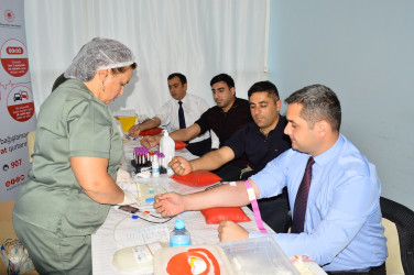 Naftalanda qanvermə aksiyası keçirilib
