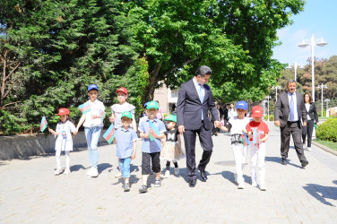 Naftalanda şəhid və qazi övladlarına bayram tədbiri