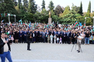 Ulu Öndər Heydər Əliyevin anadan olmasının 100 illik yubileyi Naftalanda coşqu və təntənə ilə qeyd edilib