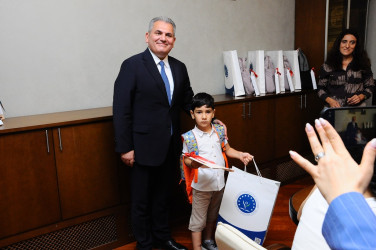 On the eve of the new school year, a meeting was held with schoolchildren, the children of martyrs and veterans