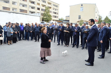 Naftalan Şəhər İcra Hakimiyyətinin başçısı sakinlər ilə növbəti görüş keçirib