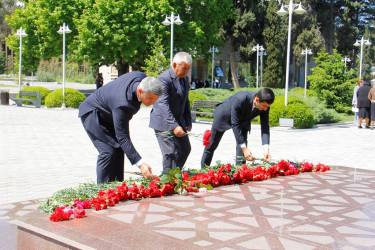 Naftalanda Ulu Öndərin xatirəsi ehtiramla anılır