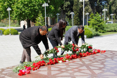 Naftalanda Ulu Öndərin xatirəsi ehtiramla anılır