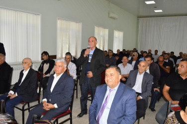 Naftalan Şəhər İcra Hakimiyyətinin başçısı kənd sakinləri ilə görüşüb