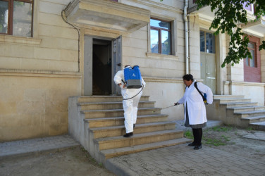 Naftalanda abadlıq və sanitariya tədbirləri aparılıb