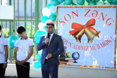 Naftalan şəhərinin məktəblərində son zəng çalınıb