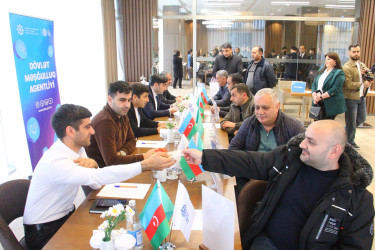 Naftalan şəhərində Əmək yarmarkası keçirilib