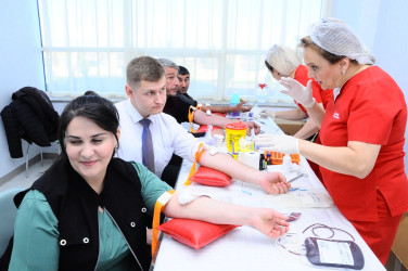 Joining the blood donation campaign in Naftalan has become a tradition