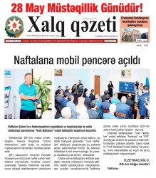 "Xalq qazeti" published an article titled Mobile window opened in Naftalan