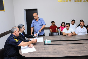 Növbəti səyyar qəbul keçirilib