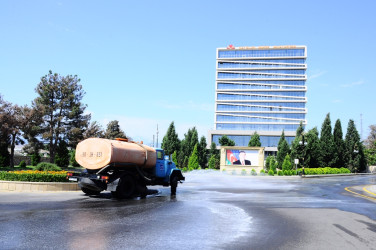 A citywide Subbotnik was held in Naftalan