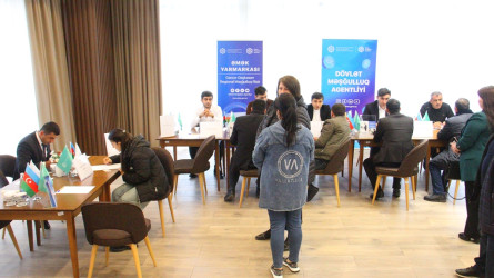 Naftalan şəhərində Əmək yarmarkası keçirilib