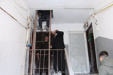 Seasonal preparations are being carried out in apartment buildings in Naftalan