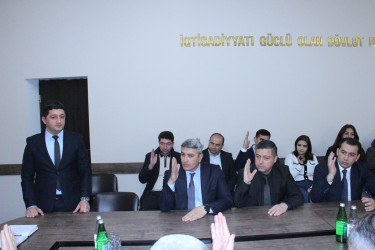 An extraordinary plenary meeting was held at the Naftalan City Committee