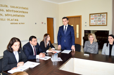 An event titled "The meaningful life and rich political legacy of the Great Leader Heydar Aliyev is a school of patriotism" was held