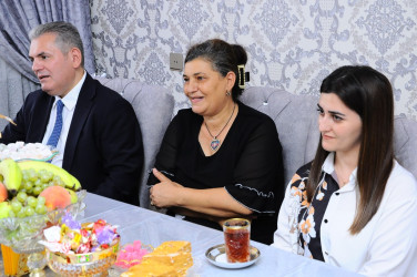 Vətən Müharibəsi Şəhidi Fərid Adıgözəlovun ailəsi ziyarət olunub