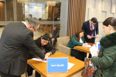 Naftalan şəhərində Əmək yarmarkası keçirilib