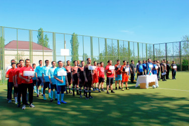 Opening ceremony of minifutball tournament held in Naftalan
