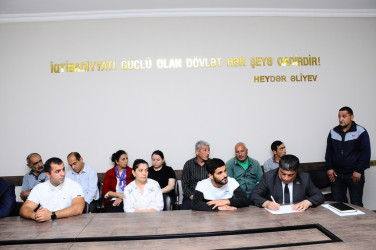 Növbəti səyyar qəbul keçirilib