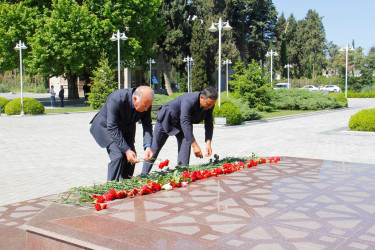Naftalanda Ulu Öndərin xatirəsi ehtiramla anılır