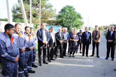Water supply in Gasimbayli village of the city reconstructed