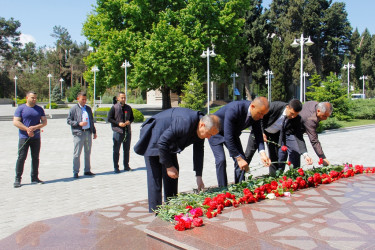 Naftalanda Ulu Öndərin xatirəsi ehtiramla anılır