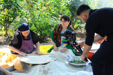 ” Our motherland Azerbaijan " shooting in Naftalan