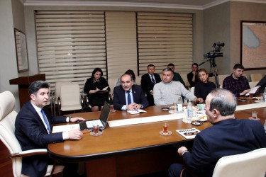 A meeting with representatives of the leading media of the western region took place in Naftalan