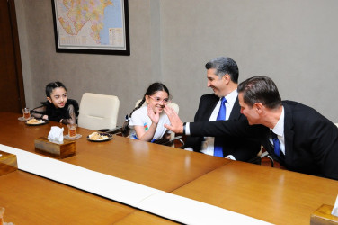A meeting was held with the children of martyrs and veterans