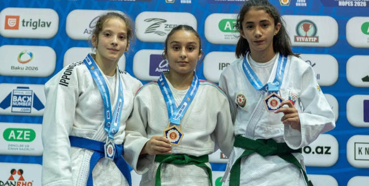 Naftalan cüdoçusu Avropa Ümidləri Turnirində qızıl medal qazandı