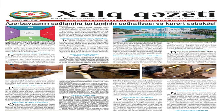 “Xalq” qəzetində “Naftalanın turizm potensialı ilə bağlı” məqalə dərc edilib
