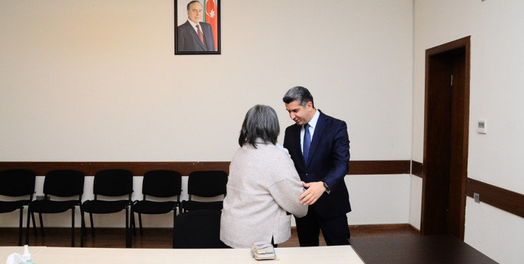 Şəhid anası ilə görüş keçirilib
