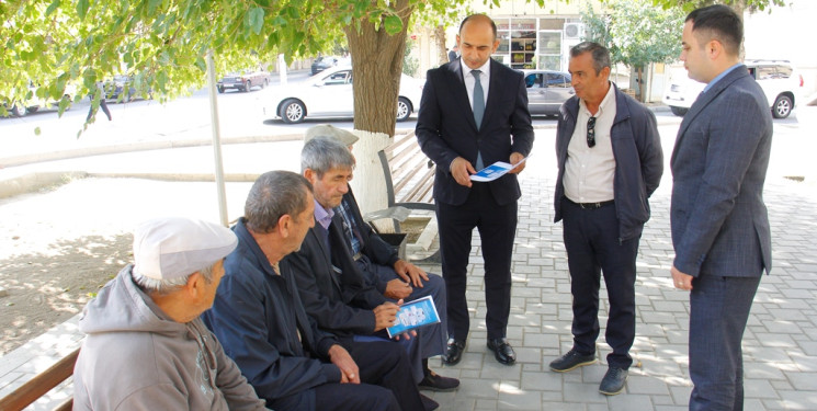 В Нафталане расширяется продвижение мобильного приложения “mygov” среди населения