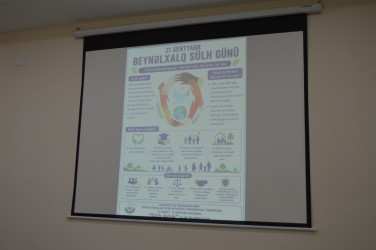 Sülh Aylığı çərçivəsində hüquqi maarifləndirici tədbir keçirilib