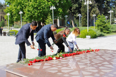 The memory of the Great Leader is honored in Naftalan