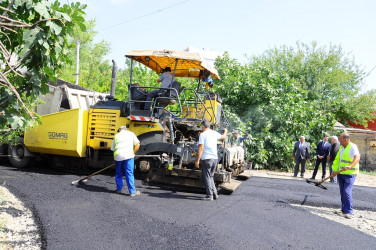 Şəhərin yol infrastrukturu yenilənir