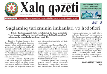 An article titled” Opportunities and goals of health tourism “was published in” khalg " newspaper