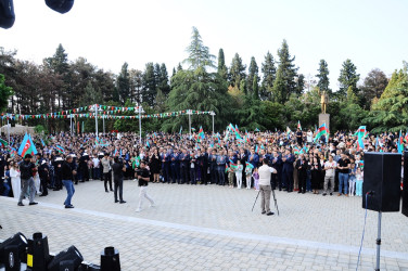 Ulu Öndər Heydər Əliyevin anadan olmasının 100 illik yubileyi Naftalanda coşqu və təntənə ilə qeyd edilib