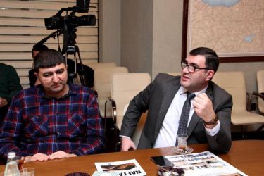 A meeting with representatives of the leading media of the western region took place in Naftalan