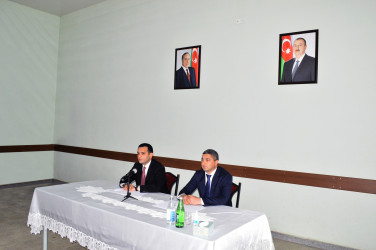 Naftalan Şəhər İcra Hakimiyyətinin başçısı kənd sakinləri ilə görüşüb