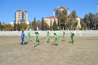 In Naftalan, young athletes were presented with sportswear and balls