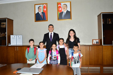 School supplies were given to the children of martyrs and veterans