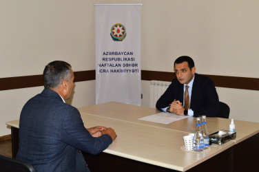 Növbəti vətəndaş qəbulu keçirilib