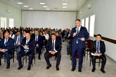 Naftalan Şəhər İcra Hakimiyyətinin başçısı kənd sakinləri ilə görüşüb