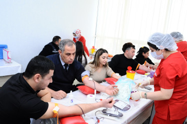 Blood donation campaign held in Naftalan