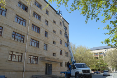 Naftalanda abadlıq və sanitariya tədbirləri aparılıb