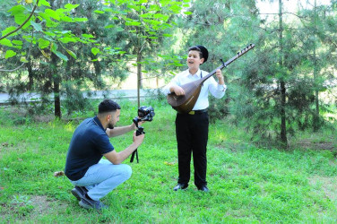 ” Our motherland Azerbaijan " shooting in Naftalan