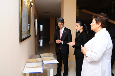 The Japanese ambassador visited Naftalan