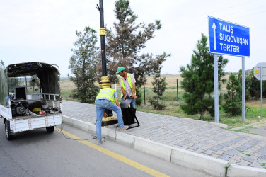 Şəhər ərazisində parklara yeni oturacaqlar quraşdırılıb