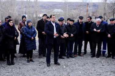 A mobile reception was held in the village of Qashalti Qaraqoyunlu.